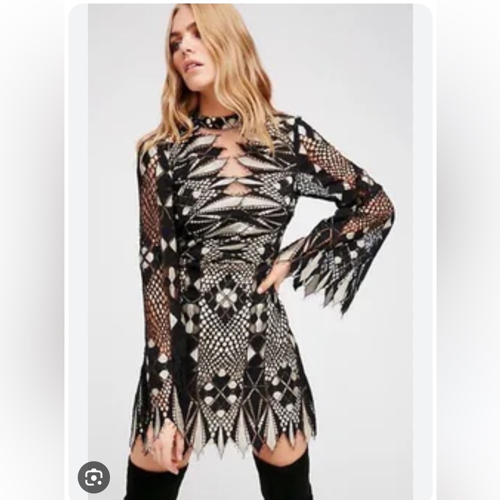 FREE PEOPLE deco lace dress
